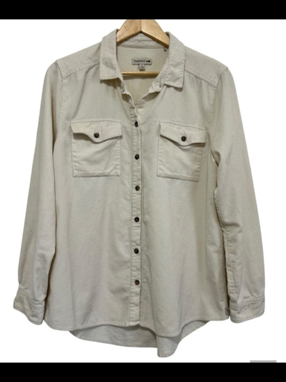 Toad&Co Cream Button-Front Utility Shirt